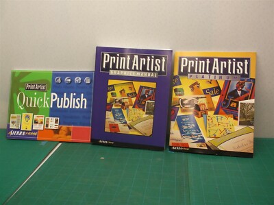 3 Print Artist 4.0 Platinum Sierra Home Graphics Catalog & User's Guide Book 97
