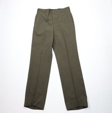 Vtg 90s Military Mens 34x35 Faded Marines Wool Blend Wide Leg Trousers Pants USA