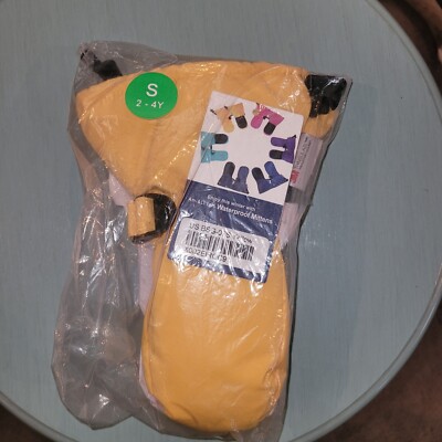  Mittens for Child cold weather gear Thinsulate 3m ski winter snowboard Yellow