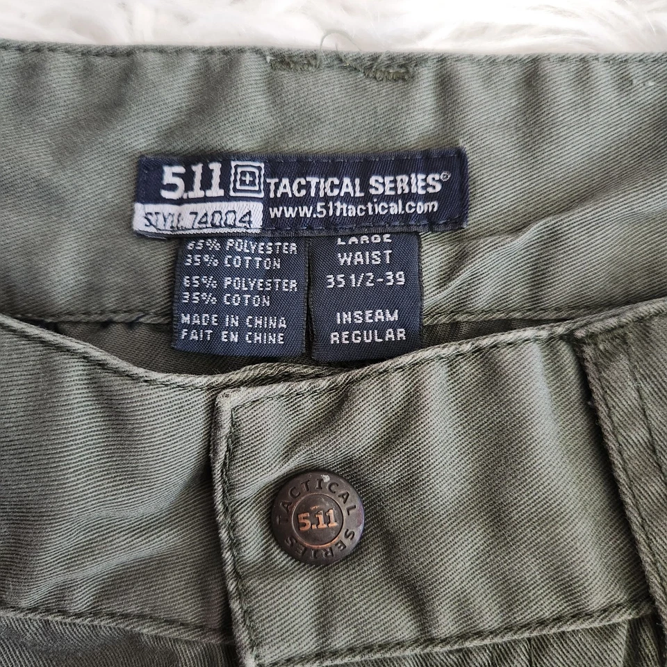 Pantalones de trabajo uniforme TDU 5.11 Tactical Twill 74004 para hombre L 35.5-39x30" almohadillas incluidas Foto 3 de 4