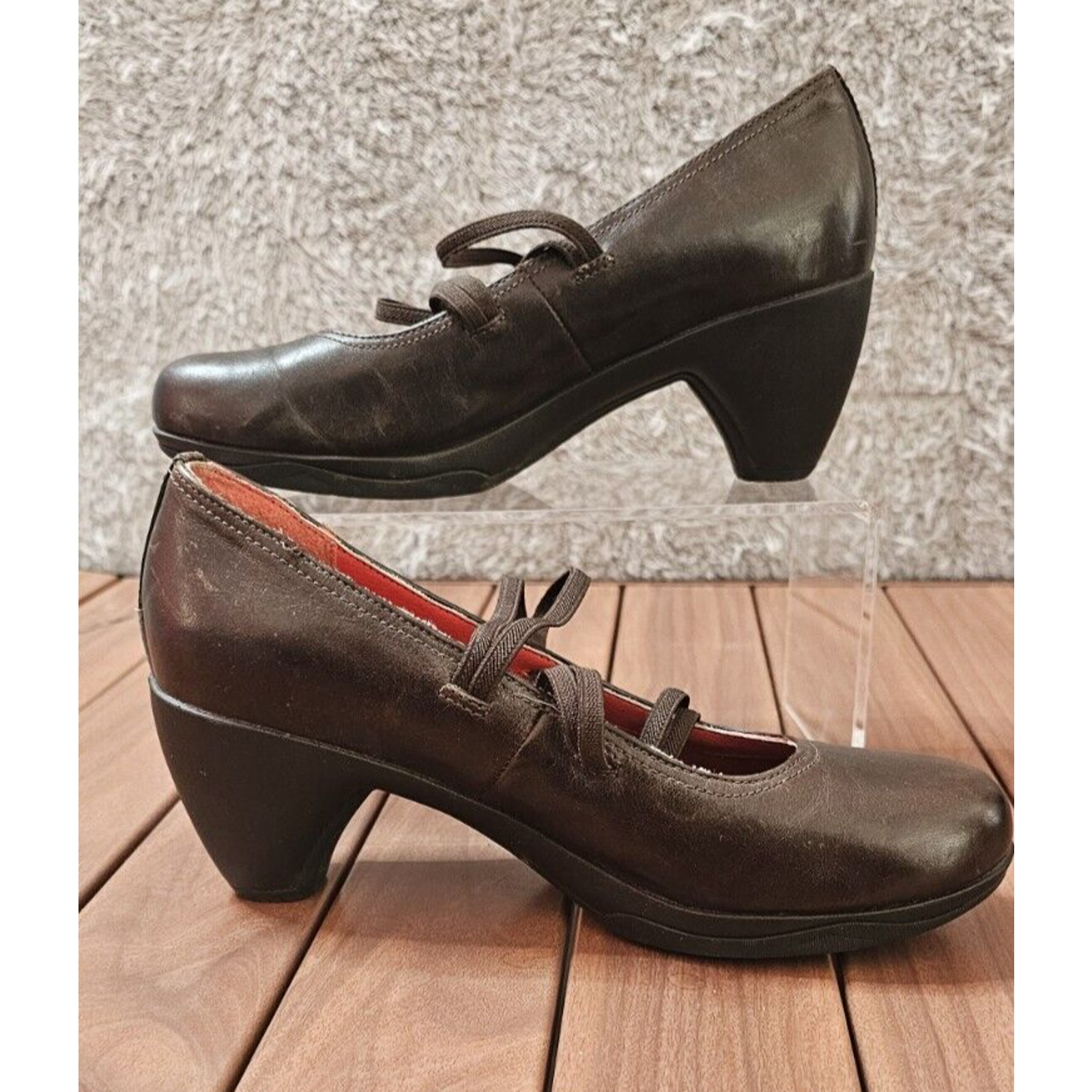 Mocassini Merrell donna Evera Cross caffè pelle marrone tacco comodo taglia 7 5