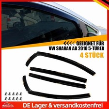 Windabweiser Seitenscheiben für VW Sharan 7N ab 2010 Regenabweiser Schwarz 4-tlg