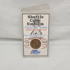 Coin NASA Space Shuttle Crew Emblem Bronze STS 77 1996 Pre Launch Set Date NEW 