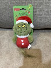 NEW, THE GRINCH KICKER CAT TOY, CATNIP INSIDE  CRINKLE  FEATHERS