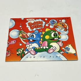 Bubble Bobble (Nintendo NES, 1988) Cartridge & Manual Authentic Tested