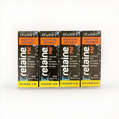 4 x OCuSOFT Retaine PM Nighttime Ointments New in Boxes -Free Shipping Exp:03/27