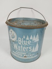 Vintage Frabill's Blue Waters Floating Minnow Bucket Metal Model 220 Milwaukee Vintage Frabill's Blue Waters Floating Minnow Bucket Metal Model 220 Milwaukee - Image 1
