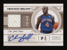 2010-11 Chauncey Billups Panini National Treasures Game Worn Patch Auto #11/25