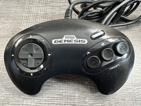 Sega Genesis Model 2 Console Black, MK-1631 w/ 2 controllers and 3 CIB games