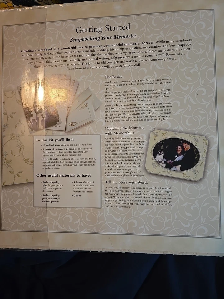 NUEVO Kit de álbum de recortes dimensional nuestra boutique de papel para bodas incluye 300 accesorios Foto 4 de 4