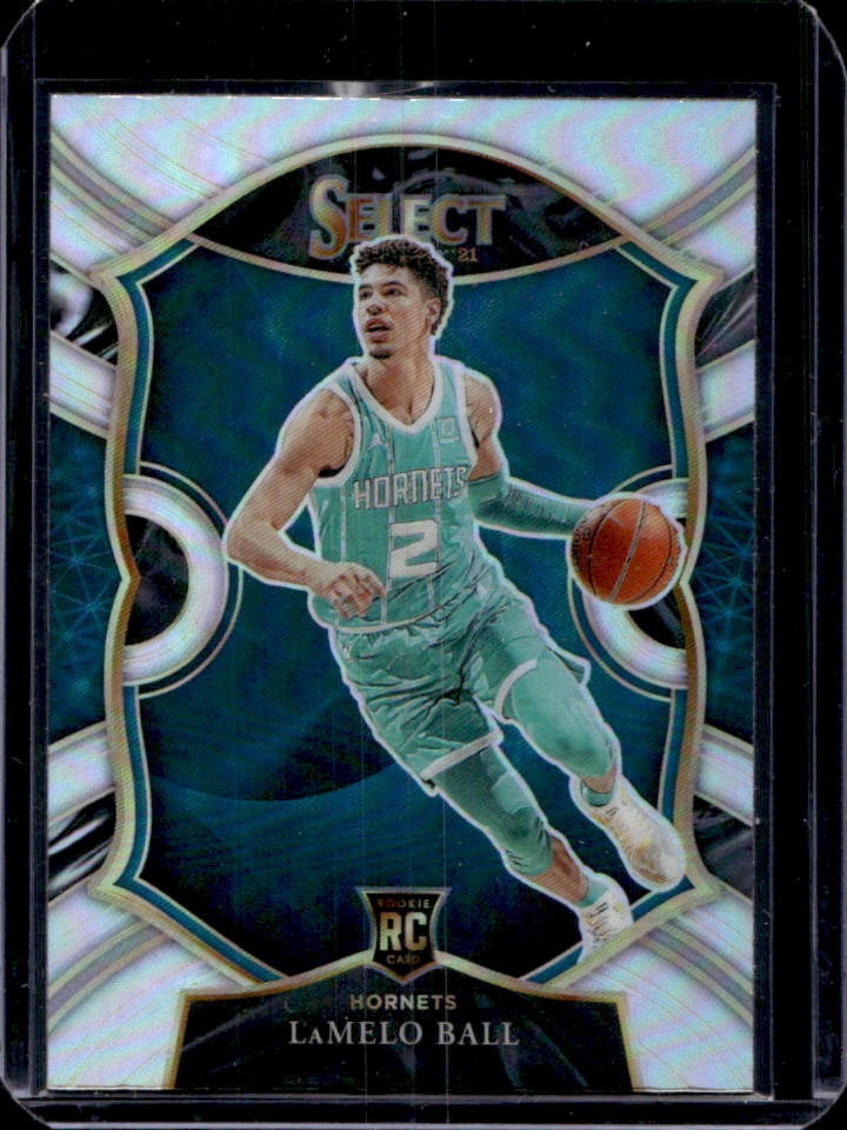 2020-21 Select LaMelo Ball RC Silver Prizms Rookie Concourse #63 Hornets