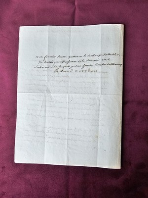 Cardinal de Rohan Autograph original 1768
