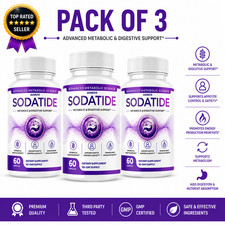 Sodatide Gut  Metabolic Health Support 180 Capsules Advanced Supplement Pack 3