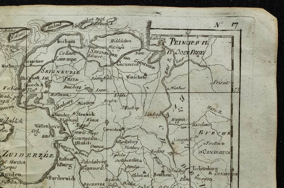 1784 - Antique Map Of Holland And The Netherlands - Rigobert Bonne ...