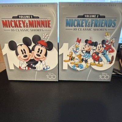 Disney Mickey & Minnie 10 Classic Shorts Vol 1-2 Blu-ray w/ Digital Copy