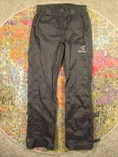 Showers Pass Cycling Rain Pant Medium Black Light Ripstop Tape Sealed Reflective