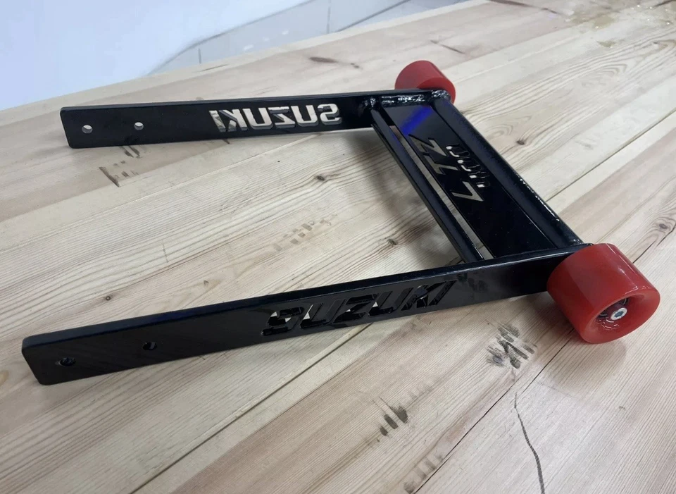 Grab bar twin roller wheelie bar quad bike Suzuki LTZ 400 with wheels - Image 3 of 4