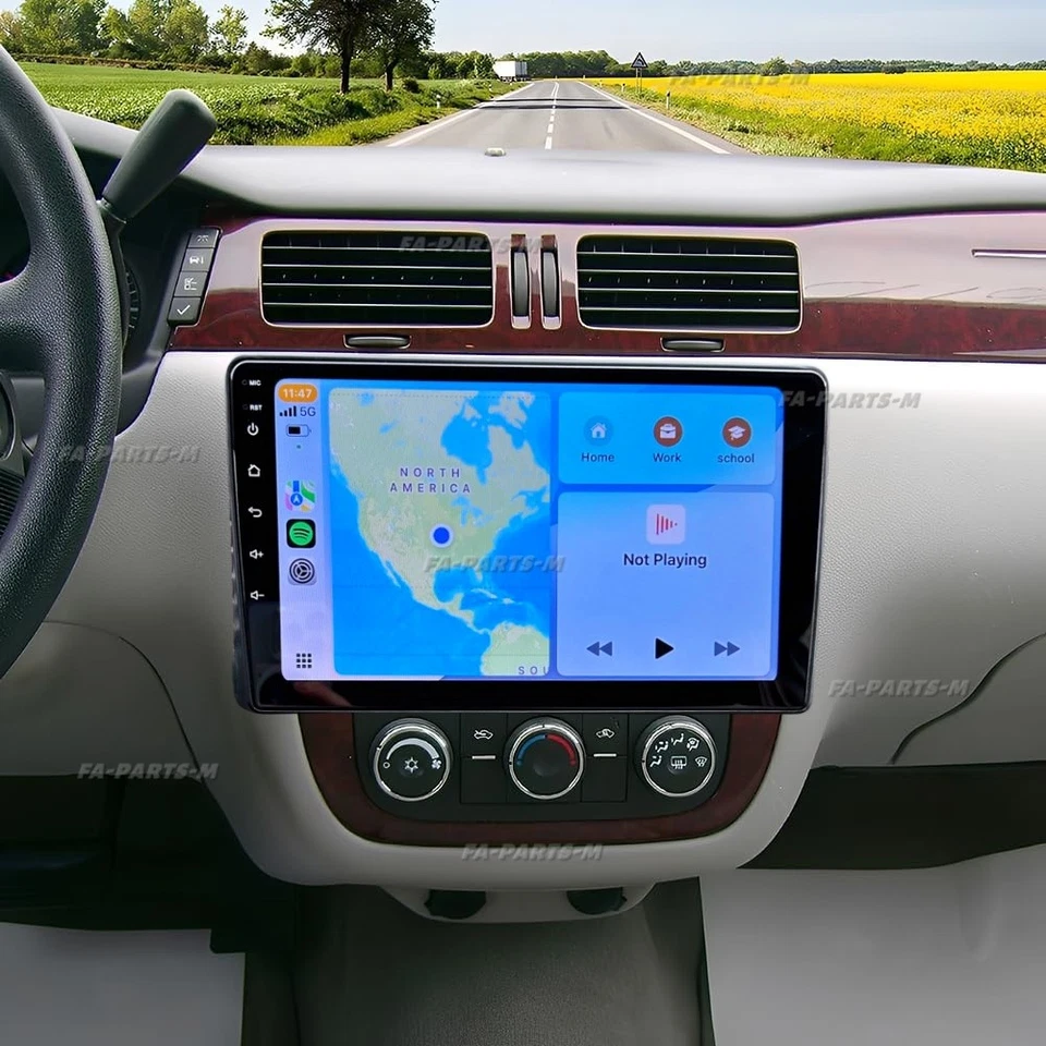 10.1'' For 2006-2012 Chevrolet Impala Android 15 CarPlay Car Radio Stereo GPS Foto 2 de 4