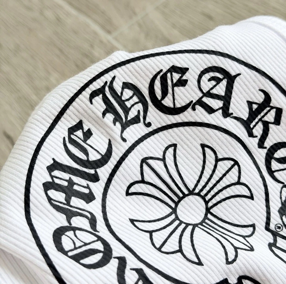 Débardeur Chrome Hearts Blanc Logo Croix Fleur taille S - Photo 4/4