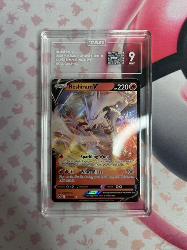 Reshiram V graded TAG 9 for sale on eBay