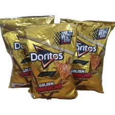 Golden Sriracha Doritos Crisps 3 Big Sharing Bags Limited Edition