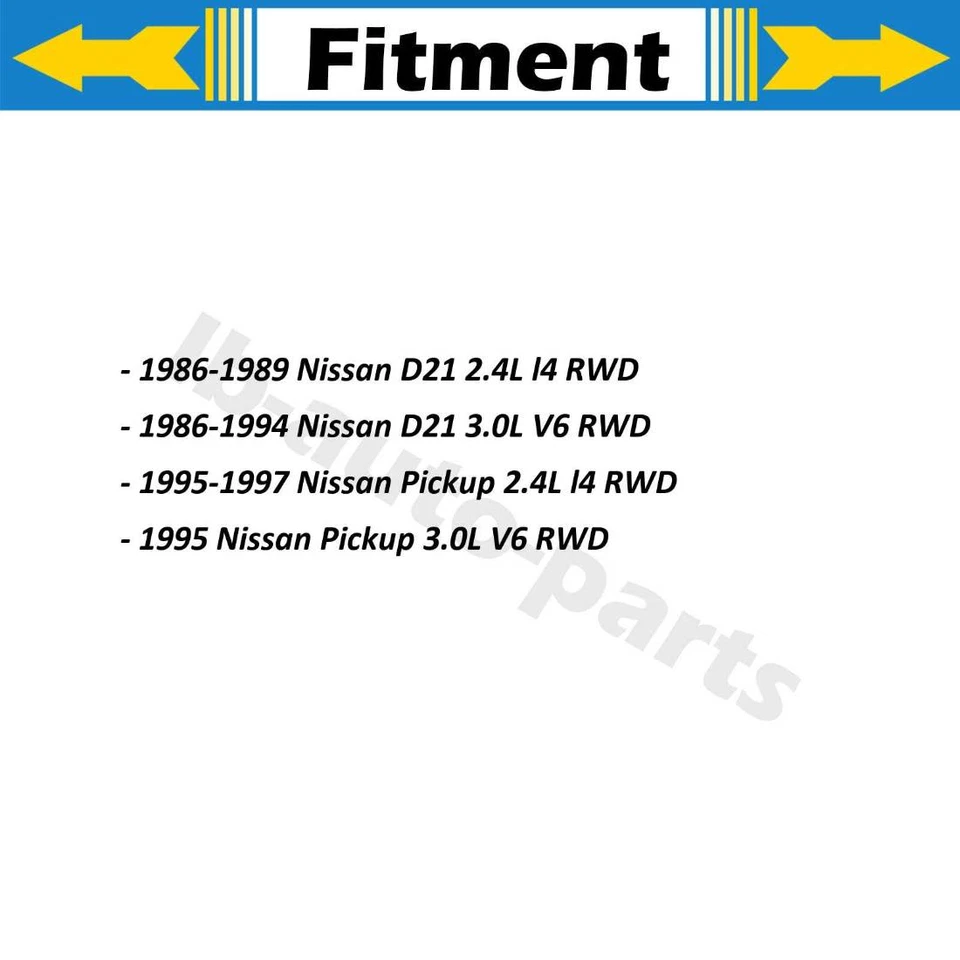 Para 1986-1989 Nissan D21 2.4L RWD 2x conjunto de linha de mangueira de freio dianteiro - Imagem 2 de 4