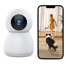 2.4G/5G WIFI Indoor Camera 2K Baby Monitor Baby/Pet/Dog Camera for Home Security