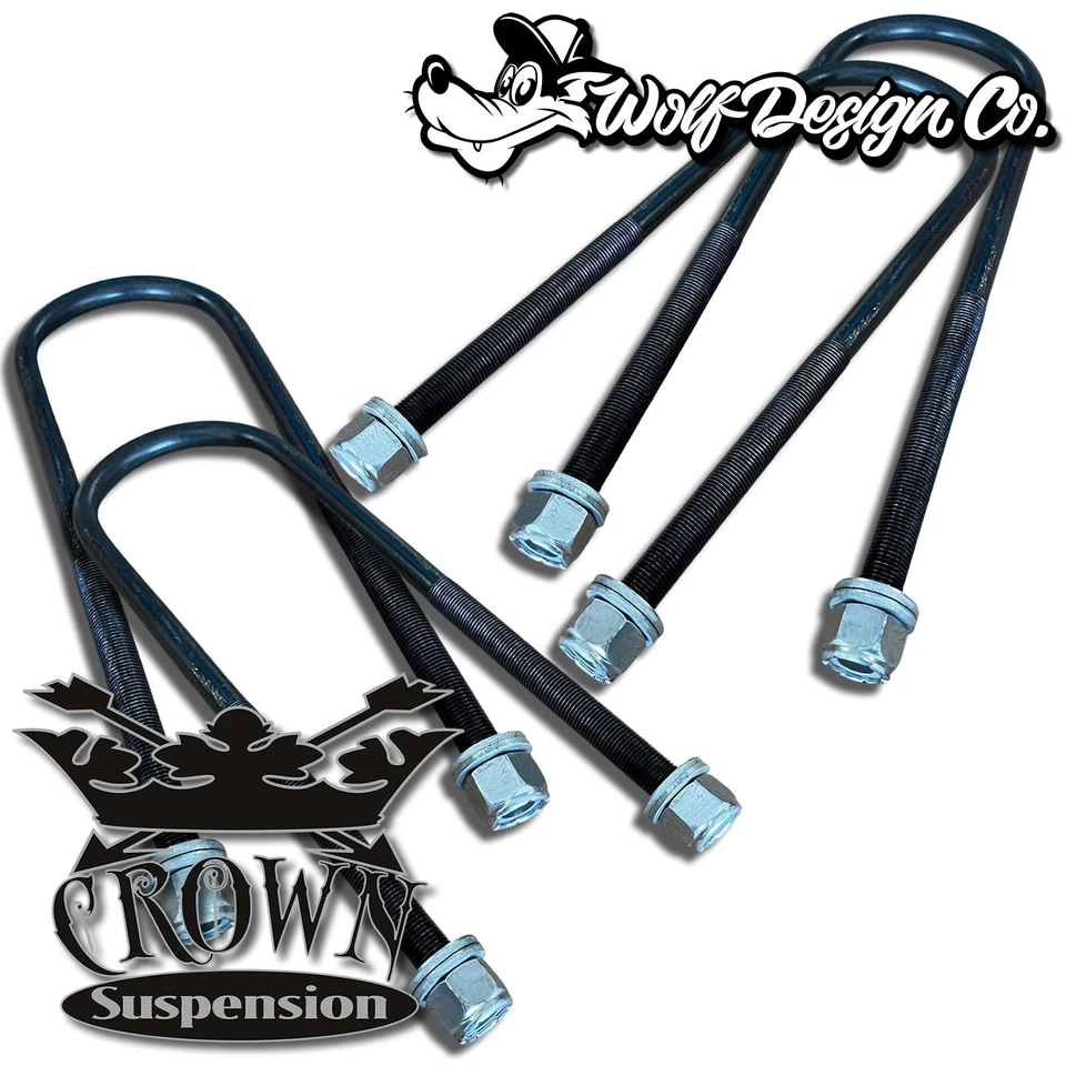 Bloques de descenso traseros de aluminio de 4" UBolts Drop Kit y muesca C Toyota Mazda Isuzu Foto 4 de 4