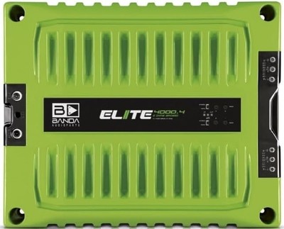 BANDA Elite 4000.4 4 Channel 4×1200W Car Amplifier   Green