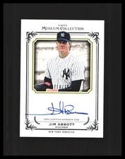 2013 Jim Abbott - Topps Museum Collection  Archival Autos #AA-JA /399 Yankees 