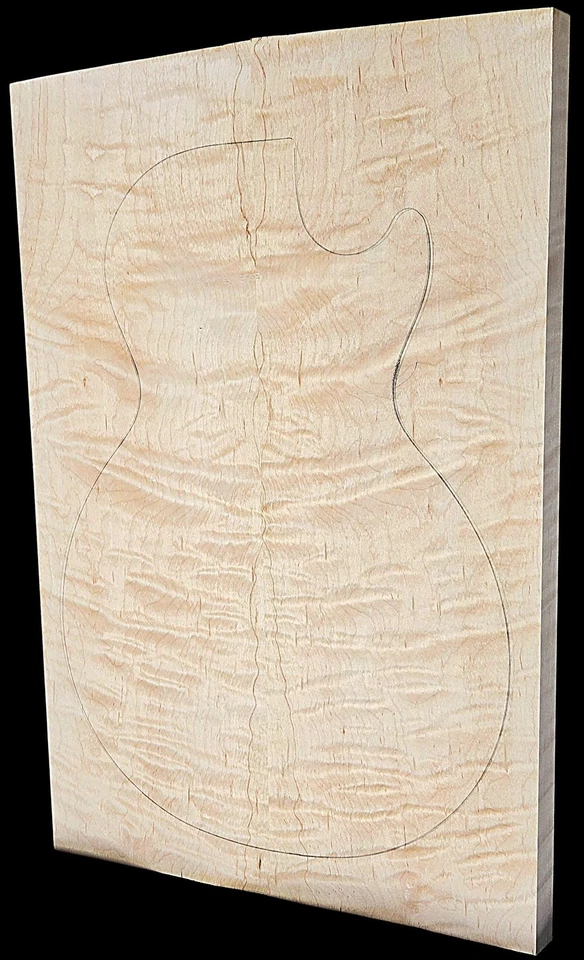 Carve Top 4A Curly Maple - Glued Up - Discounted for Flaw - Image 4 of 4
