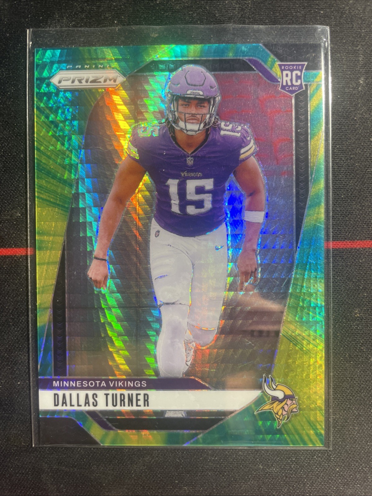 2024 Panini Prizm - Rookies Dallas Turner #324 Hyper Prizm /180 (RC)