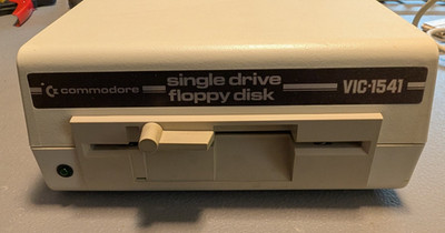 Commodore 1541/VIC-1541 Disk Drive - Tested and refurbished with serial cable