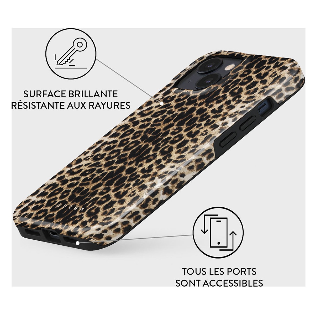 Coque iPhone 15 Plus antichoc Modèle Player housse de protection rigide