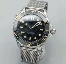 Custom 41mm 007 Style Diver Mod Watch w/ NH35 Automatic Movement NTTD James Bond