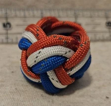 Handmade Boy Scouts Of America Neckerchief Slide Reflective 550 Paracord Woggle