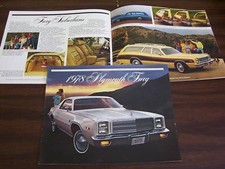 1978 Plymouth Fury Fury Sport Salon Wagons Brochure 78 Sales Catalog