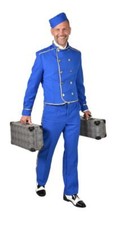 Page Pagen Boy Hotel Diener Zimmerdiener Liftboy Hausboy Kostüm Herren Junge Hut