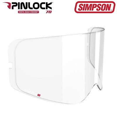 Simpson Speed Motorrad Fahrrad Helm Max Vision Pinlock Visiereinsatz klar