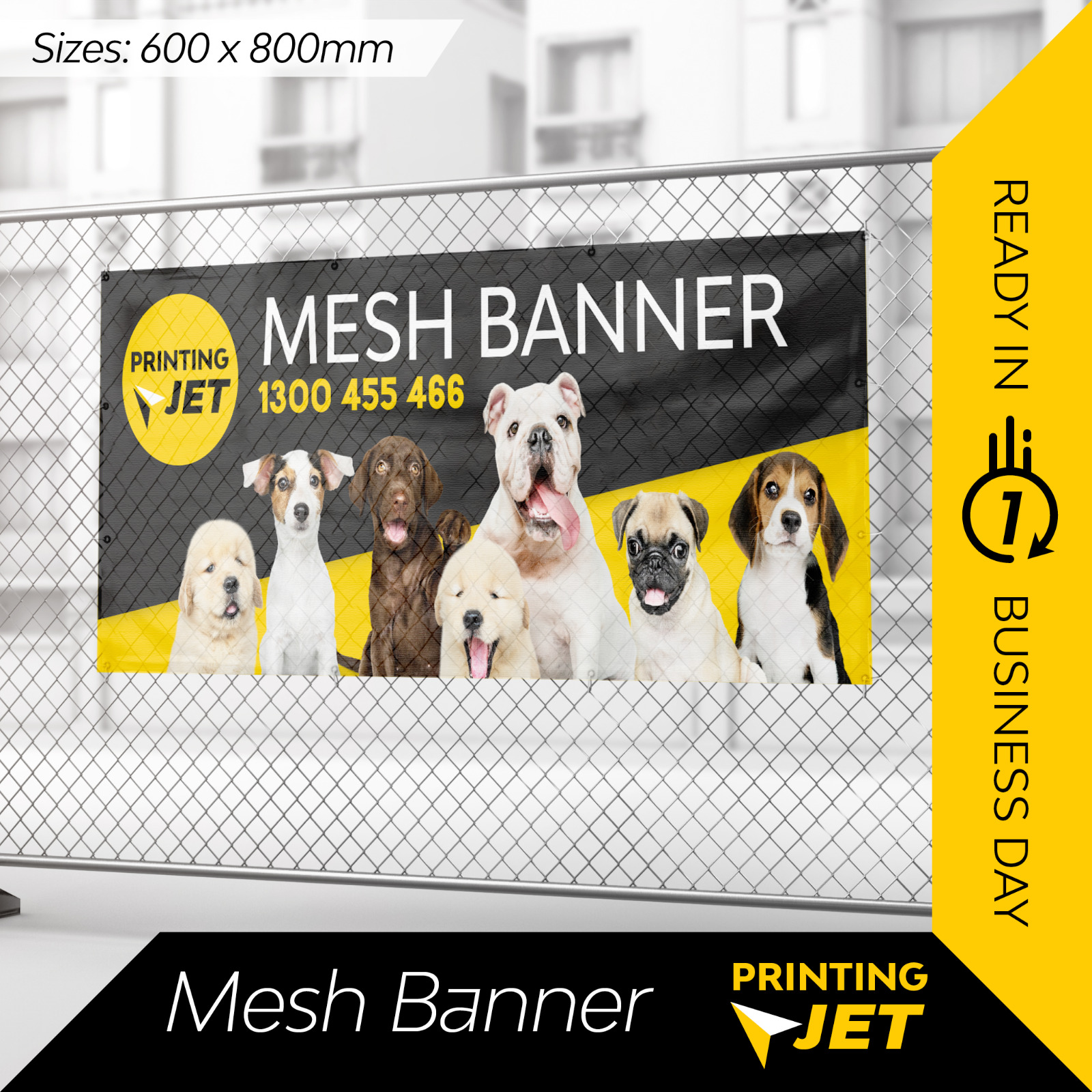 Outdoor Mesh Banner Fence Banner high digital printing [Custom size]