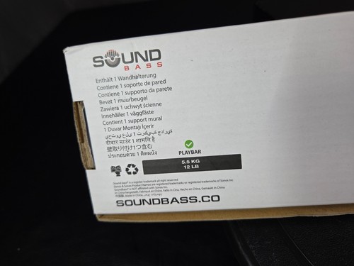 Playbar Wandhalterung Set mit Montagezubehör für Sonos Soundbar - Bild 6 von 9