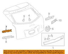 Cadillac GM OEM 10-16 SRX Liftgate Tailgate-Emblem Badge Nameplate 25812833