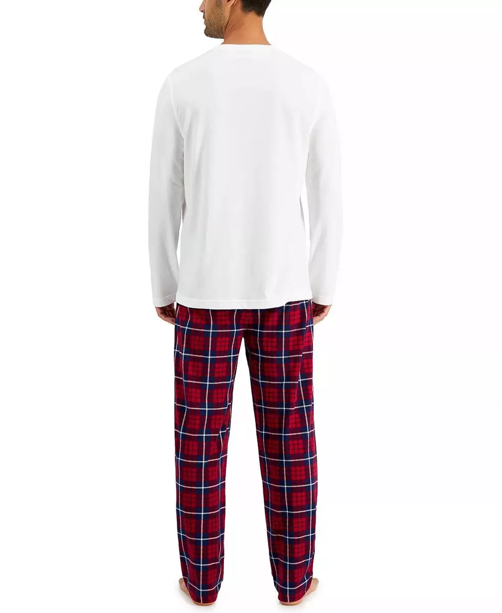 Family Pajamas Mens Matching Papa Bear Novelty Plaid Pajama Set