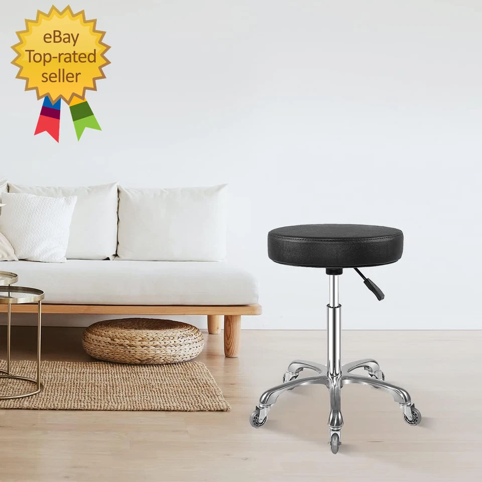 Rolling Stool with Wheels Heavy Duty Hydraulic Massage Stool for Shop Guitar Lab - Image 2 of 4