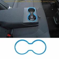 For Dodge Charger 2015-2024 Light Blue Rear Armrest Water Cup Holder Panel 1PCS