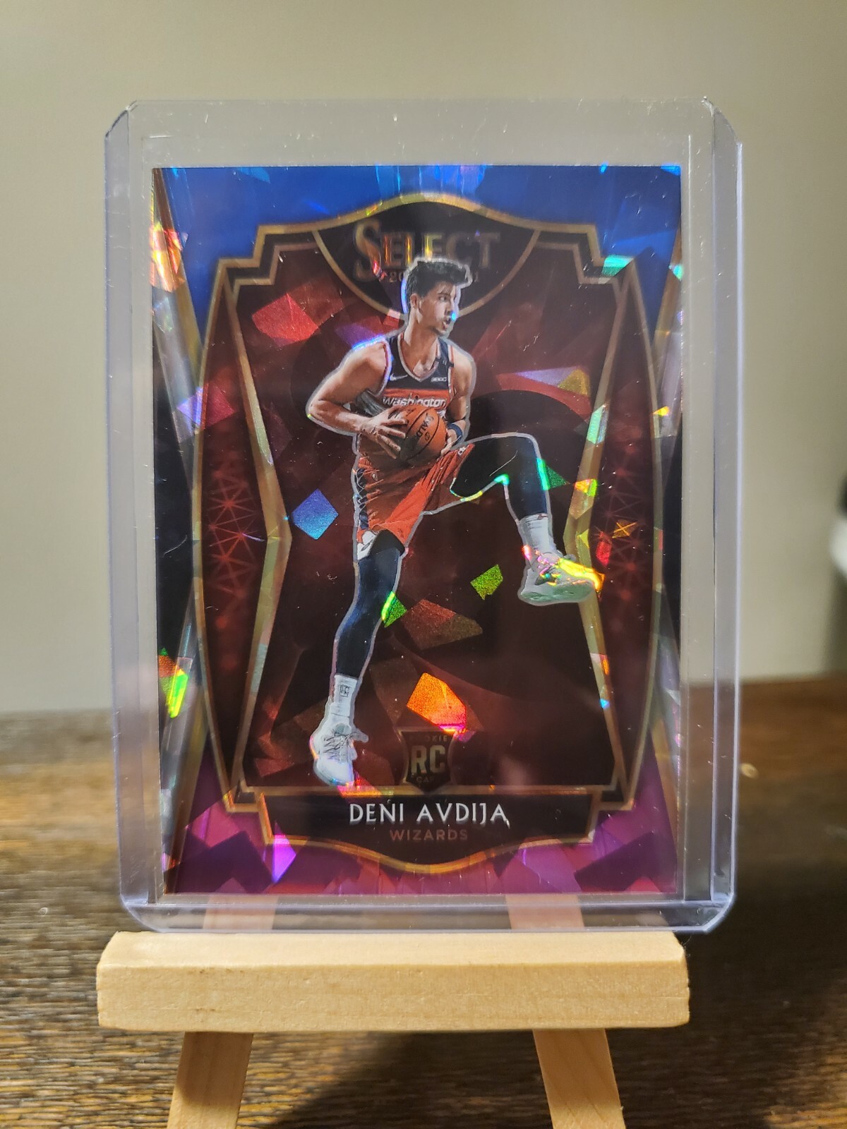 2020-21 Select Deni Avdija Rookie Purple White Blue Cracked Ice Premier Level RC