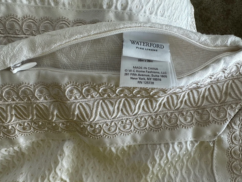 Waterford Single European Sham Belline Silver Foto 4 de 4