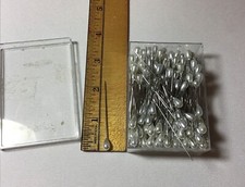 100 Pcs Pearl Head Pins Sewing Pins, Quilting Pins