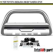 3.5 Ss Bull Bar Push Bumper Grille Guard For Toyota Sequoia 08-22 Tundra Front