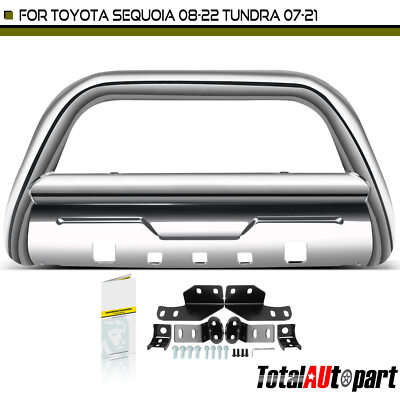 3.5'' S/S Bull Bar Push Bumper Grille Guard for Toyota Sequoia 08-22 Tundra Front